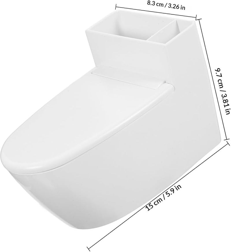 منفضة سجائر جدارية خزفية على شكل مرحاض مع غطاء تقلل الرائحة ولاصق لا يترك أثرًا - Image 2